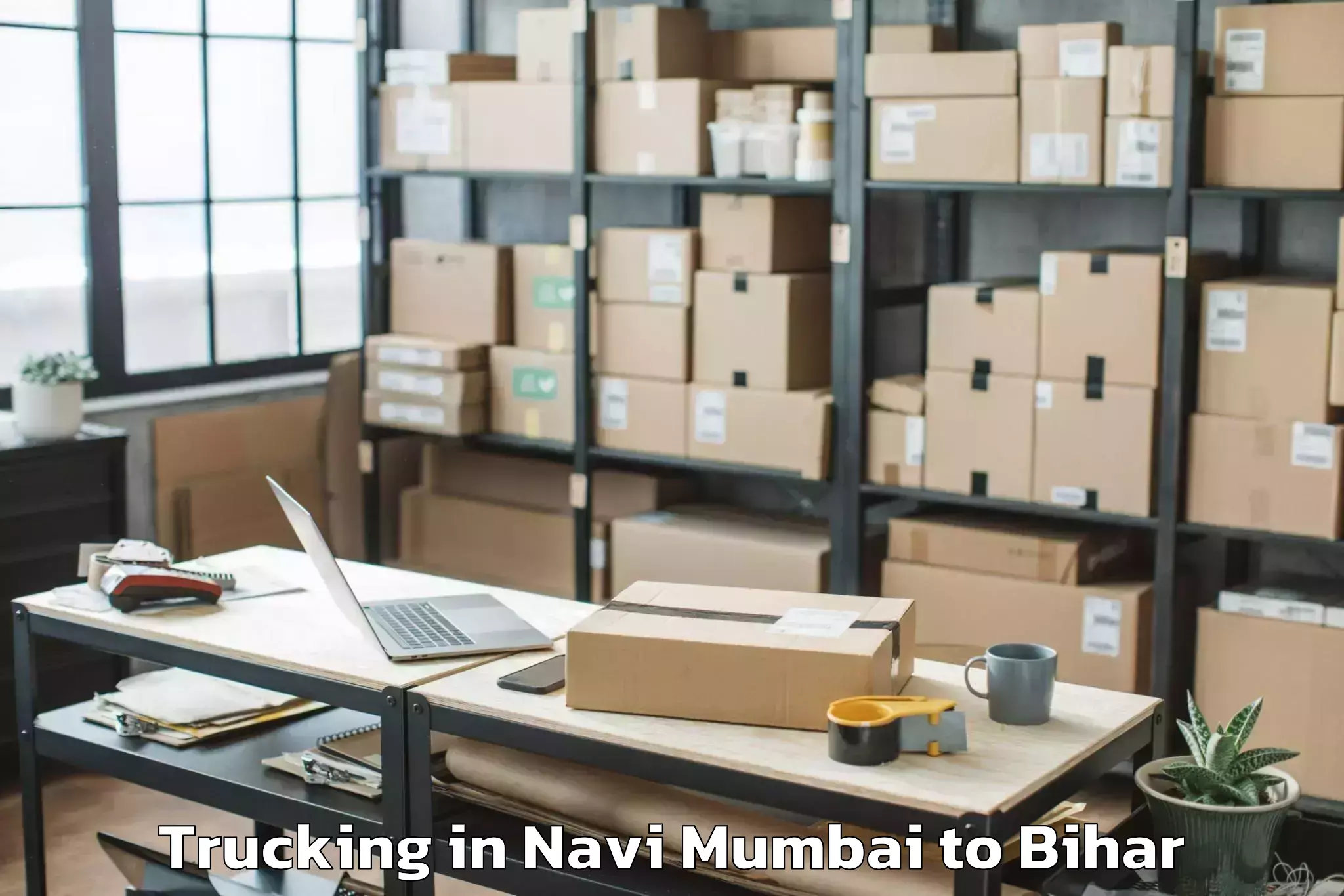 Professional Navi Mumbai to Araria Trucking